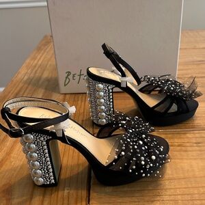 Betsey Johnson Lulu Ankle Strapped Platform Sandal